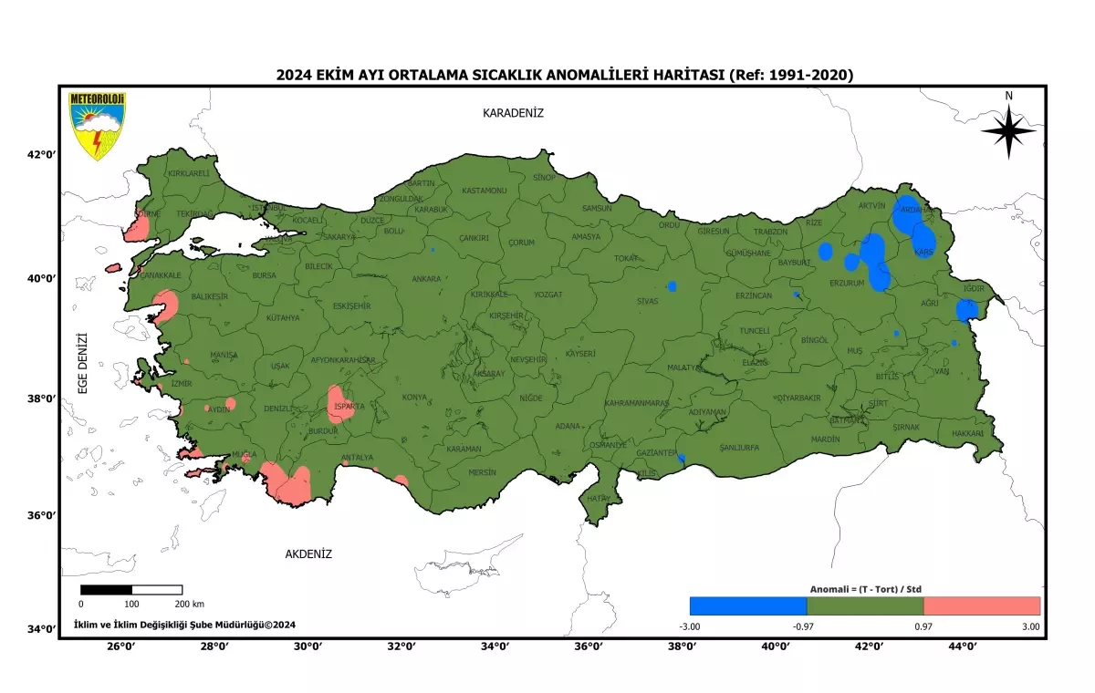 Ekim Ayı Sıcaklık Verileri Açıklandı