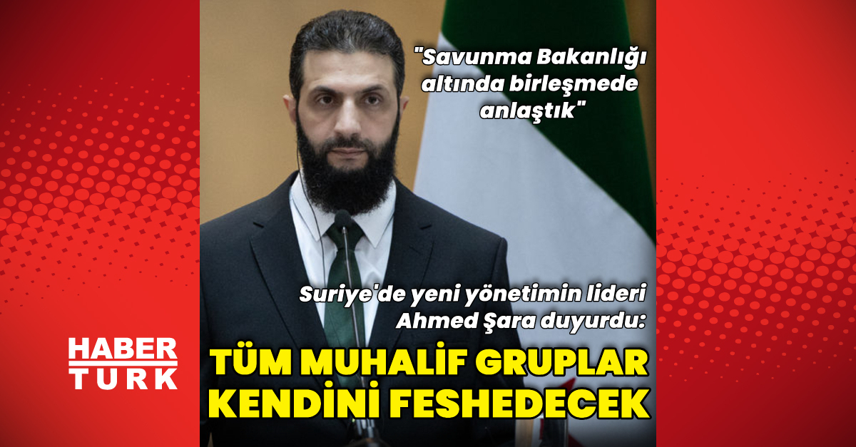 “Suriye’de tüm muhalif gruplar kendini feshedecek”