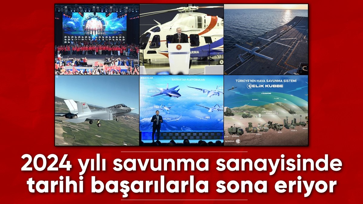 Türk savunma sanayisi 2024 yılını tarihi başarılarla kapattı