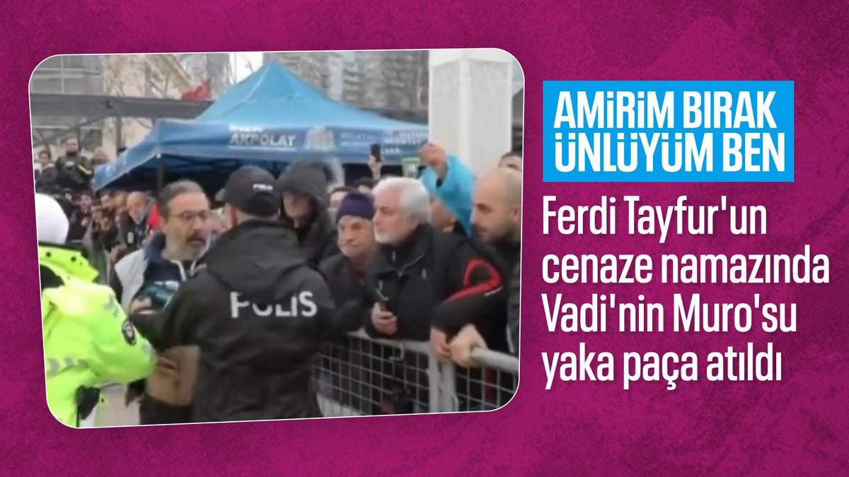 Ferdi Tayfur’un cenazesinde polisler, Mustafa Üstündağ’ı tanımadı: Yaka paça dışarı atmaya çalıştılar