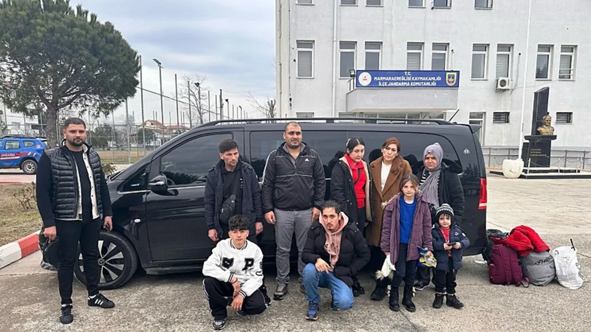 Tekirdağ’da yurda giriş yaptığı belirlenen 10 düzensiz göçmen yakalandı